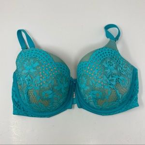 Cacique Teal Lace Bra 38DDD